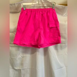 Athletic Works Bright Pink Women's Cargo Shorts